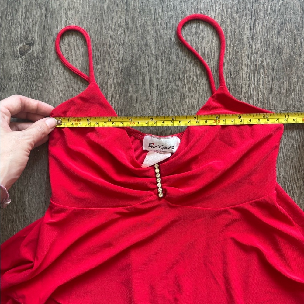Hisense Red Sleeveless Bustier Camisole - Picture 3 of 5